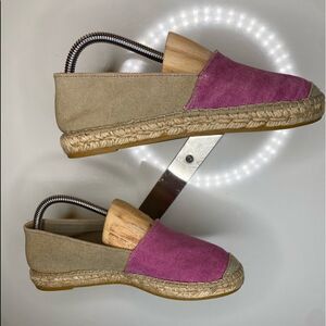 VIDORRETA Shoes Natural Canvas Flat Size 36